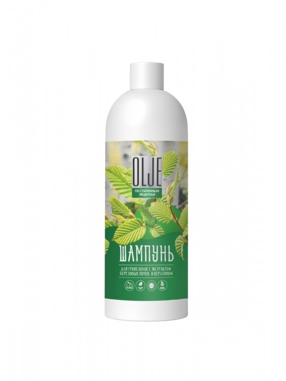 OLJE Натуральный шампунь для сухих волос с экстрактом березовых почек и кератином 1000 мл в Краснодаре